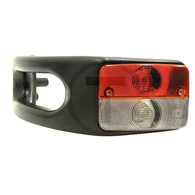 GRANIT Direction indicator and position light - 70704001, 04411920.4, 4411920.4 | Bulb: 12V21WK / P21W, 12V5WK / R5W | Colour: Red, white | Form: Rectangular | Installation location: Left | Nominal voltage: 12 V | Type: Bulb | Mounting type: Mounting