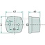 HELLA Rücklicht rot Vierkant 52 x 52 x 40 mm, M5, 12 / 24 V | 06515208, 6262011, CC6262011, 2SA003057021