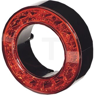 HELLA LED-achterlicht Ø 112,3 x 38,9 mm, rood, AMP, 12 V