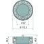 HELLA LED-achterlicht Ø 112,3 x 38,9 mm, rood, AMP, 12 V | 2.8059.531.0, 2SB009362041
