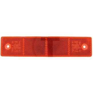 HELLA Reflector rood 180 x 40 mm, dikte 6,5 mm, Ø 5,2 mm, gatafstand 150 mm