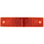 HELLA Rückstrahler rot 180 x 40 mm, Stärke 6,5 mm, Ø 5,2 mm, Lochabstand 150 mm