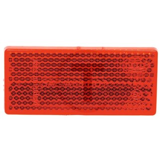 HELLA Reflector rechthoekig rood, 70 x 31,5 mm, dikte 5 mm, verlijmd