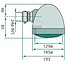 GRANIT Koplamp rechts 12 V, H4, T4W, bevestiging buis-Ø 24 mm | AL12064