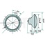 HELLA Main headlight Left/right - 4551A3 003370041, 4326362, 1A3003370041, 1A3 003 370-041, 04326362 | Bulb: 12V45/40WAS / R2, or 12V45/40W halogen / R2 (Bilux) | Outer Ø: 180 mm | Form: Round | Inner Ø: 144,5 mm | Material: Plastic, diffusing lens: glass | Ins