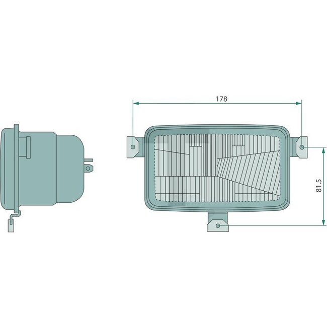 Cobo Headlight left / right 12V60/55W / H4, built-in, screw fixing | 2.8039.120.0