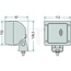 HELLA Work lamp flood beam H3 55 / 70 W, 12 / 24 V, 112 x 127 x 97 mm | 04424195.4, 04411937.4, 2.8039.296.0, 1GA007506001