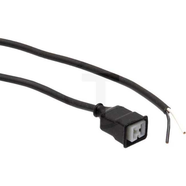 HELLA Leitungssatz AMP-Anschluss, 2-polig - 4558KB 990299001, 8KB990299001, 8KB 990 299-001 | Ausführung: Anschlussleitung 2000 mm für AMP - Steckanschluss, mit Schutzkappe