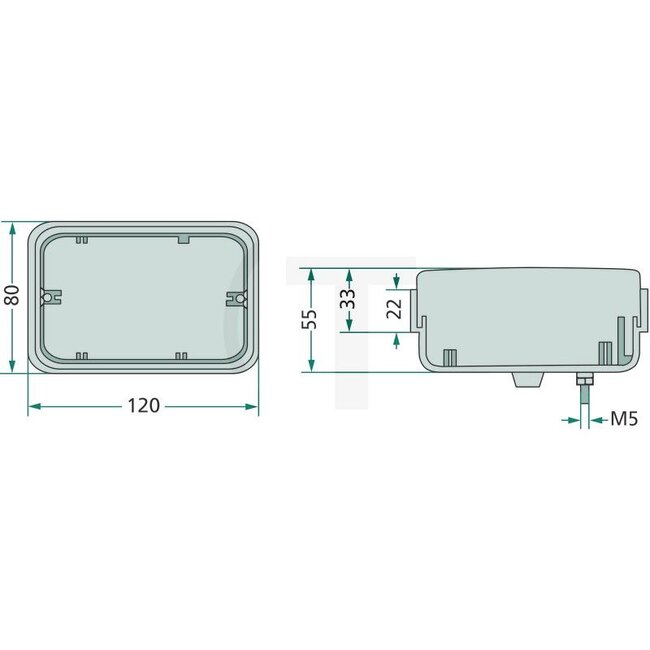 HELLA Knipper-breedtelicht 120 x 80 x 55 mm, P21W, R5W links / rechts | 4385254, 2BE997131081