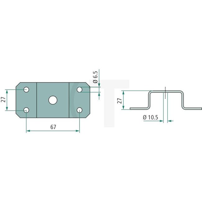 HELLA Bracket - 4558HG 990003001, 8HG990003001, 8HG 990 003-001, 312900114042, 3 129 001 140 40, 0009747500 | To fit: Work light | Mounting type: Bracket mounting