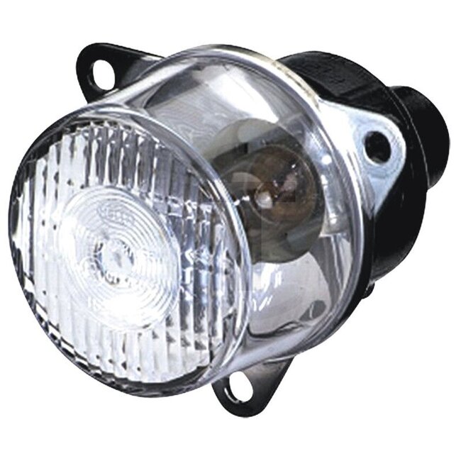 HELLA Position light - 4552PF 008221011, G931901020120, 2PF008221011, 2PF 008 221-011 | Bulb: R5W | Colour: White/clear | Form: Round | To fit: Solaris Urbino III | Installation location: Left/right/front | Nominal voltage: 12 / 24 V | Cable length: 500 mm | Te