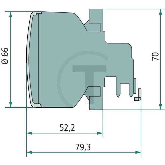 HELLA Blinkleuchte p.f. Fendt-Traktoren G 737 900 020 050 - 4552BA 009001001, G737900020050, 2BA009001001, 2BA 009 001-001 | Leuchtmittel: 12V21WKG / PY21W | Farbe: Lichtscheibe: grau, Blinker: gelb | Anbau: hinten | Anschluss: AMP-Steckanschluss 2-polig | Form