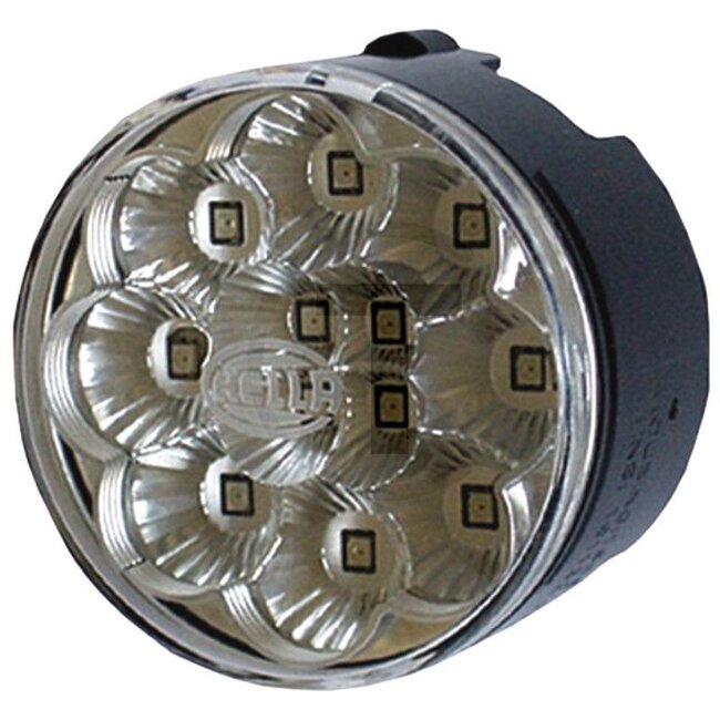 HELLA Achter-remlicht LED - 4552SB 009001401, G737900020130, 2SB009001401, 2SB 009 001-401 | Afmetingen B x H x D: Ø 66 x 42,2 mm | Lichtfunctie: Achterlicht, remlicht | Lamp: LED | Inclusief lamp: ja | Montagewijze: Inbouw | Netspanning: 12 V | Kleur: Lens: he