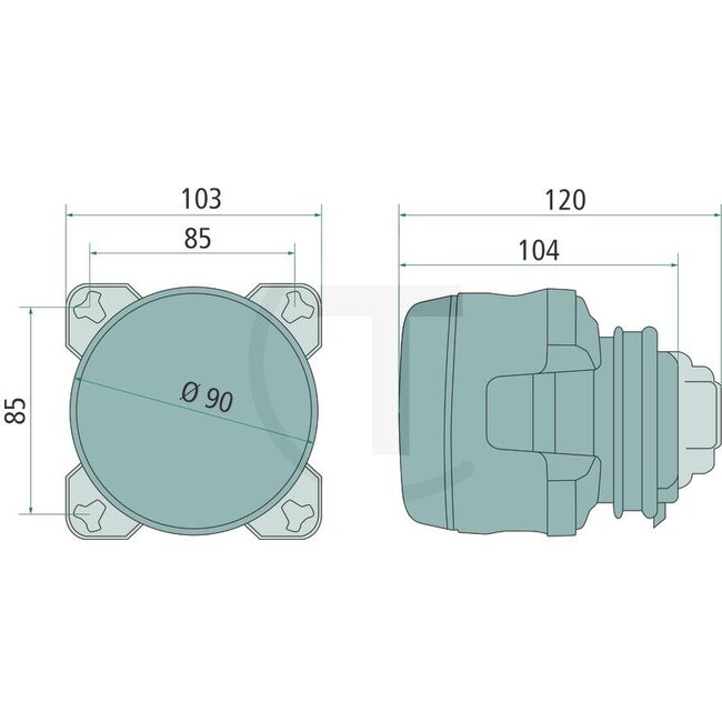 HELLA High-beam headlight 12 V, H7, 55 W, main beam, glass 90 mm Fendt | G931901020151, G931901020150, 1K0008191011