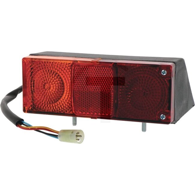 Cobo Rear light - 22702625000, 44906525, 1009858 | Bulb: 12V21WK / P21W, 12V21/5WK / P21/5W | Connection: 4-pin | Width: 180 mm | Form: Rectangular | Height: 62 mm | Cable length: 1 m | Dimensions W x H x D: 180 x 62 x 121 mm | Depth: 121 mm | Fixing: M5 | Ins