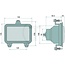 Cobo Headlight left / right 12V45/40WAS / R2, built-in, screw fixing | 5154453
