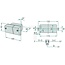 Cobo Direction indicator and position light - 22703159000, 4999859, 4997265, 9958319, 400481AA, 1425884M92, 1011360 | Bulb: 12V21WK / P21W, 12V5WK / R5W | Colour: Yellow, white | Width: 169 mm | Form: Rectangular | Height: 62 mm | Dimensions W x H x D: 169 x 6