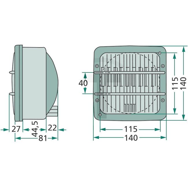 Cobo Headlight left / right 12 V, 45/40 W S2, dipped beam/main beam, built-in | 2.8029.670.0, 2.8029.630.0, 2.8029.680.0