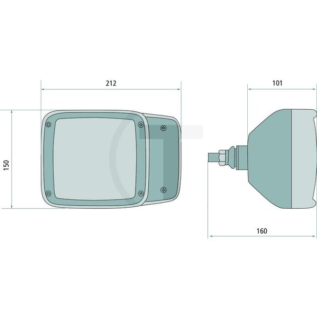 HELLA Phare principal - 4550010450, 1SA996120-451