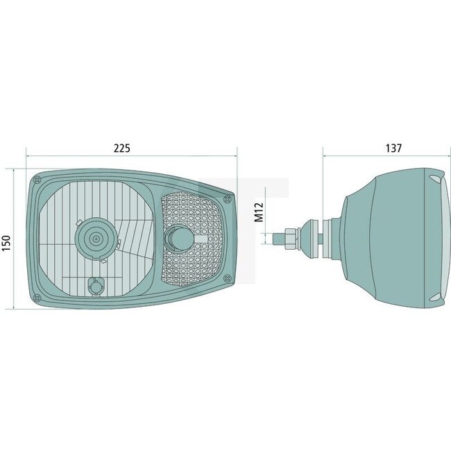 GRANIT Koplamp links | met knipperlicht - 7070010036, RGV1.49000.10 | Netspanning: 12 / 24 V | Plaats: links | Lamp: 12V60/55W / H4, 12V21WKG / PY21W, 12V5WGLSS / W5W, 24V75/70W / H4, 24V21WKG / PY21W, 24V5WGLSS / W5W | Inclusief lamp: nee | Lichtfunctie: Dimlic