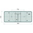 GRANIT Rückleuchte links 343 x 133 x 70 mm, 12 V, Lochabstand 152 mm - 700/50184, 700/28300