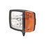 HELLA Koplamp links met knipperlicht 12 V, 55 W H3/H7, 120 x 120 mm, aanbouw | AZ54038, 224581, 1SA996120051