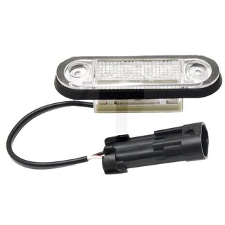 HELLA Trittstufenbeleuchtung LED 12 / 24 V, 2 LEDs weiß, 150 mm Kabel