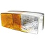 HELLA Blink-Positionsleuchte rechts, passend für DAF 1487446 - 4552BE 003184061, 2BE003184061, 2BE 003 184-061 | Leuchtmittel: 12V21WK / P21W, 12V5WK / R5W | Farbe: gelb, weiß | Anschluss: Flachstecker | Breite: 158 mm | Form: rechteckig | Höhe: 64 mm | Lochabs