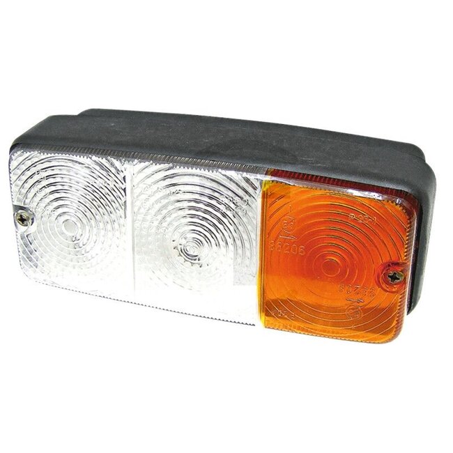 Cobo Blink-Positionsleuchte - 22703169000, 2.8019.720.0/10, 2.8019.720.0, 1011390 | Leuchtmittel: 12V21WK / P21W, 12V5WK / R5W | Farbe: gelb, weiß | Breite: 100 mm | Form: rechteckig | Höhe: 70 mm | Abmessungen B x H x T: 100 x 70 x 70 mm | Tiefe: 70 mm | Einb