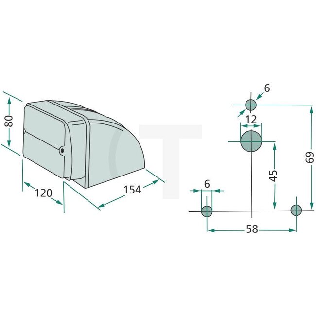 Cobo Knipper-breedtelicht - 22703106000, 2.8019.690.0, 2.8019.130.0, 1011311 | Lamp: 12V21WK / P21W, 12V5WK / R5W | Kleur: geel, wit | Breedte: 120 mm | Vorm: rechthoekig | Hoogte: 80 mm | Afmetingen B x H x D: 120 x 80 x 154 mm | Diepte: 154 mm | Plaats: link
