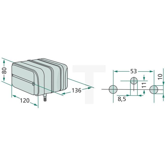 Cobo Knipperlicht-, breedte- en achterlicht links / rechts 12V21WK / P21W - 3531529M91, 3538052M91