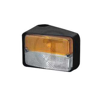 Cobo Blink-Positionsleuchte gelb, weiß, 122 x 82 x 60 mm, links