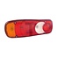 Vignal Rear light - 70725003, 661973 | Bulb: 12/24V10WK / R10W, 12/24V21WK / P21W | Dimensions: 350 x 130 x 83 mm | Connection: 7-pin AMP 1.5 rear | Description: Rear light | Pin Ø: M8 mm | Width: 130 mm | Form: Rectangular, one short side rounded | Height: 130