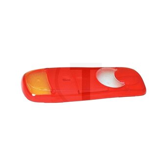 Vignal Glas 350 x 130 mm, rood/wit/oranje, met reflector links en rechts