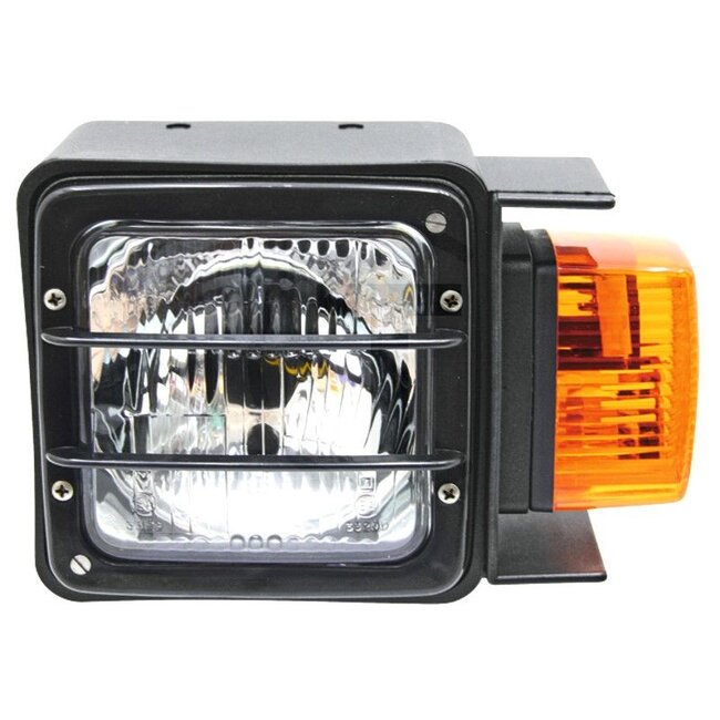 Cobo Hauptscheinwerfer links | mit Blinkleuchte - 22705619000, M014643, M035577, M037027 | Leuchtmittel: 12V45/40WAS / R2, oder 12V45/40W-Halogen / R2, 12V21WK / P21W, 12V4WK / T4W, 24V55/50WAS / R2, 24V21WK / P21W, 24V4WK / T4W | Einbauort: links | Nennspannu