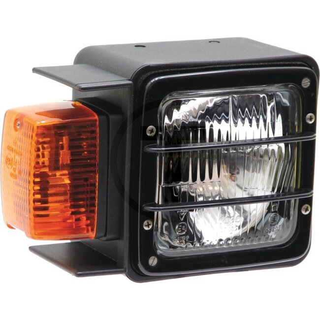 Cobo Hauptscheinwerfer rechts | mit Blinkleuchte - 22705620000, M014642, M035576, M037028 | Nennspannung: 12 / 24 V | Einbauort: rechts | Leuchtmittel: 12V45/40WAS / R2, oder 12V45/40W-Halogen / R2, 12V4WK / T4W, 24V55/50WAS / R2, 24V4WK / T4W | Leuchtmittel e