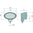 HELLA Arbeitsscheinwerfer Breitstrahler H3, 55 W, 12 V, 160 x 100 x 78 mm | 3786666M91, 4276893M91, 1GA996161291