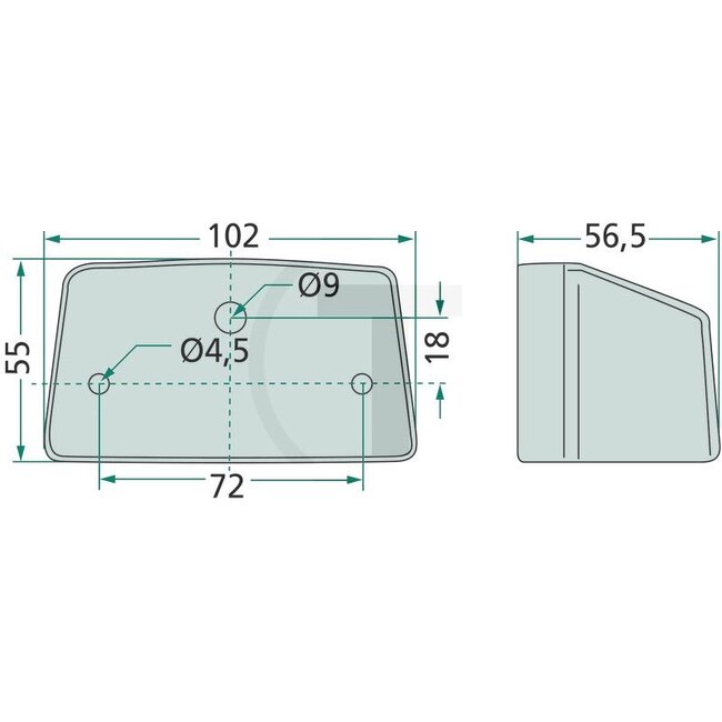 HELLA Kennzeichenleuchte R10W, 12/24 V, 102 x 55 x 57 mm - 2 Stück - 3231505R91, 2KA003389-061