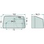 HELLA Kennzeichenleuchte R10W, 12/24 V, 102 x 55 x 57 mm - 2 Stück - 3231505R91, 2KA003389-061