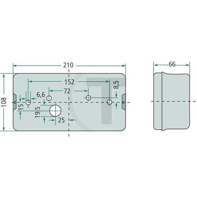 HELLA Achterlicht, remlicht, knipperlicht 210 x 108 x 66 mm, 12/24 V, links | 9EL136833-011