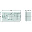 HELLA Rear light - 4552VB 006040051, 9EL136833-011, 2VB 006 040-051 | Bulb: P21W, R10W | Width: 210 mm | Form: Rectangular | Height: 108 mm | Hole spacing: 152 mm | Dimensions W x H x D: 210 x 108 x 66 mm | Depth: 66 mm | Fixing: Horizontal | Installation locat