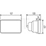 HELLA Inzet voor koplamp links / rechts H4, T4W, glas 164 x 103 mm | 1AB003177071