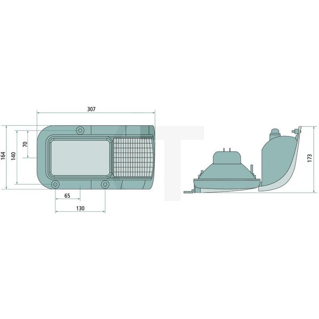 Cobo Headlight right 12 V, H4, H50W/2, dipped beam, main beam, built-in | 82019785