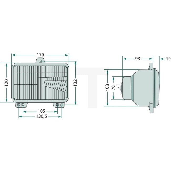 Cobo Main headlight Left/right - 22705313000, 0.007.5269.0/10, 1015081 | Nominal voltage: 12 V | Installation location: Left, right | Bulb: 12V45/40WAS / R2, or 12V45/40W halogen / R2 | Bulbs included: No | Light function: Dipped beam, full beam | Mounting typ