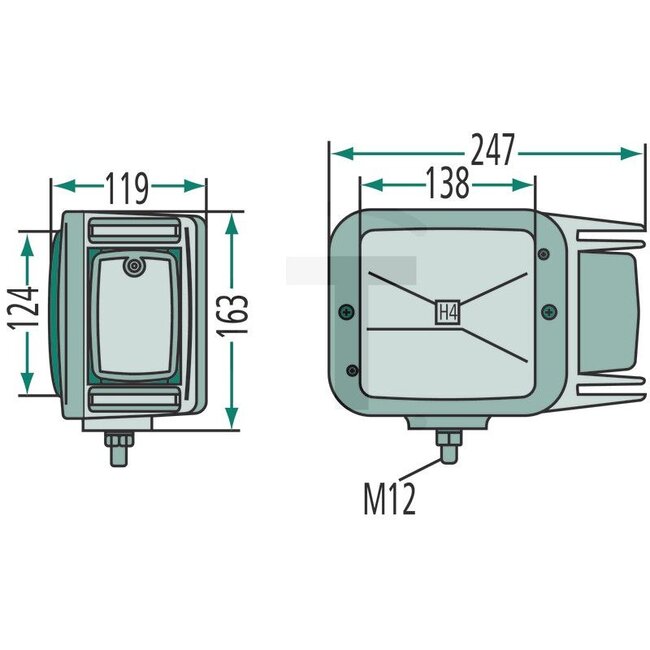 HELLA Scheinwerfer links mit Blinklicht 12 / 24 V, 12V60/55W / H4, Anbau | 870014008, 1EA007108011