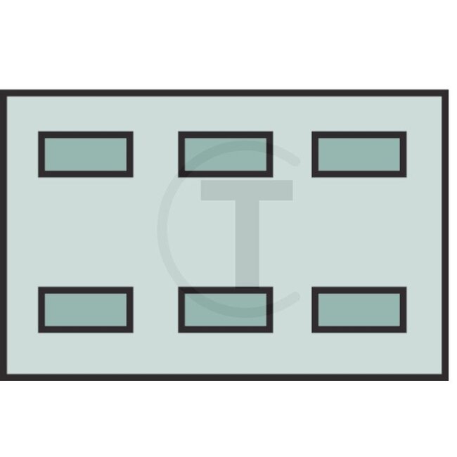 GRANIT Plug housing 6-pin blade receptacles, insertion width 6,3 mm | 8JD008151-051