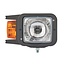 HELLA Scheinwerfer rechts mit Blinklicht 12 / 24 V, H4, Anbau | 870014006, 1EA007108021