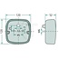 HELLA Rücklicht, Bremslicht, Blinklicht 120 x 120 x 52 mm, 12 V - 860014001, 2SD002514161
