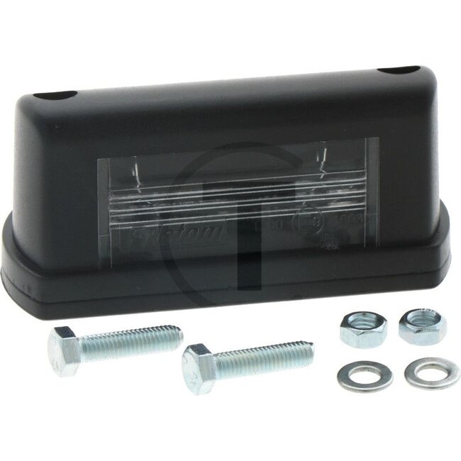 Number plate light - 4990348, 191S760033 | PP: 1 | Version: 26 x 82 mm, bolt spacing 45 mm, 2 M6 bolts, for mounting above, below, or to the left or right of the number plate