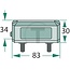 Number plate light - 4990348, 191S760033 | PP: 1 | Version: 26 x 82 mm, bolt spacing 45 mm, 2 M6 bolts, for mounting above, below, or to the left or right of the number plate